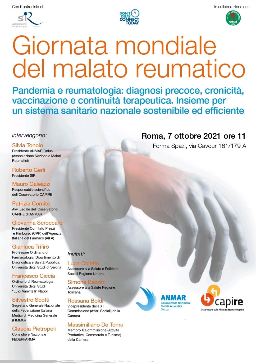 Giornata Mondiale del Malato Reumatico 2021 - ANMAR Onlus