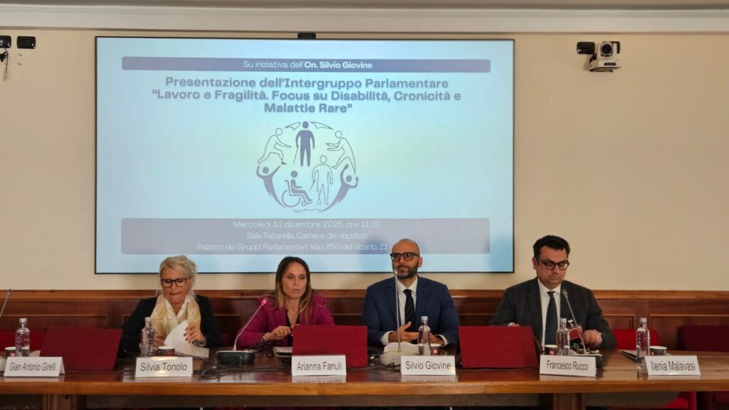 NASCE L’INTERGRUPPO PARLAMENTARE “LAVORO E CRONICITA'”